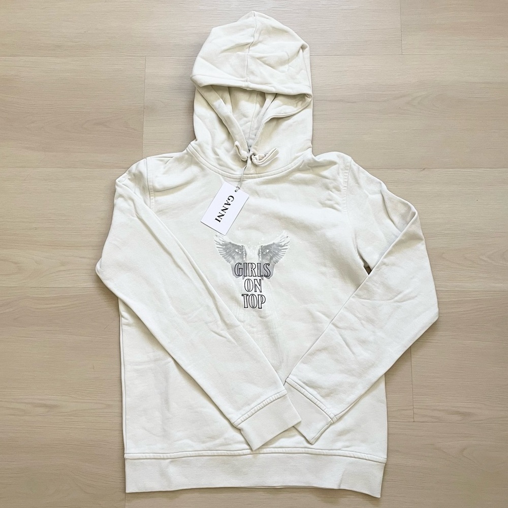 GANNI girls on top hoodie xs